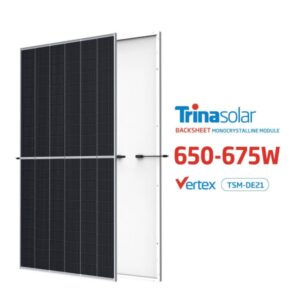 Trina N Type Mono Crystalline Solar Panels 400W 425W Tier 1 Half Cut Cell Solar Panels for Solar System