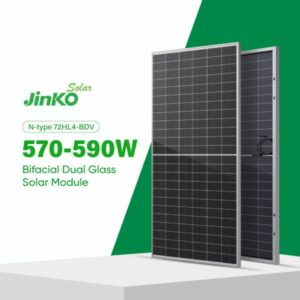 Jinko Bifacial Dula Glass Solar Panels 570W 580W 585 Watt N Type High Power Solar Panel for Wholesale